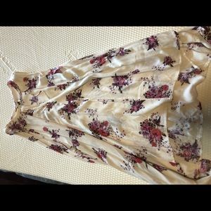 Free People Low Cut, Flowery, Flowy Dress